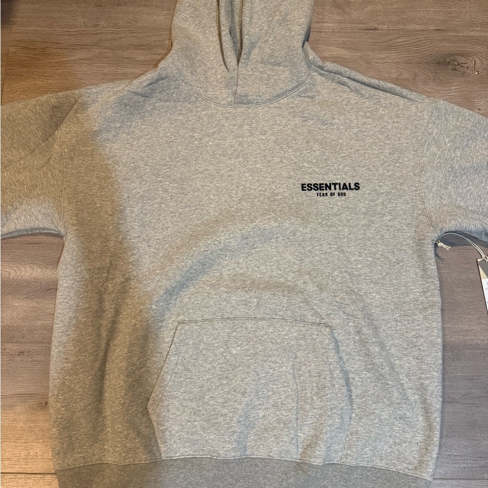 Essentials Fear of God Grey Hoodie Mens large